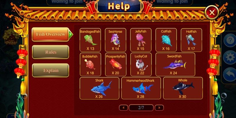 Những loại cá siêu cấp đa dạng, sống động với thưởng cực cao